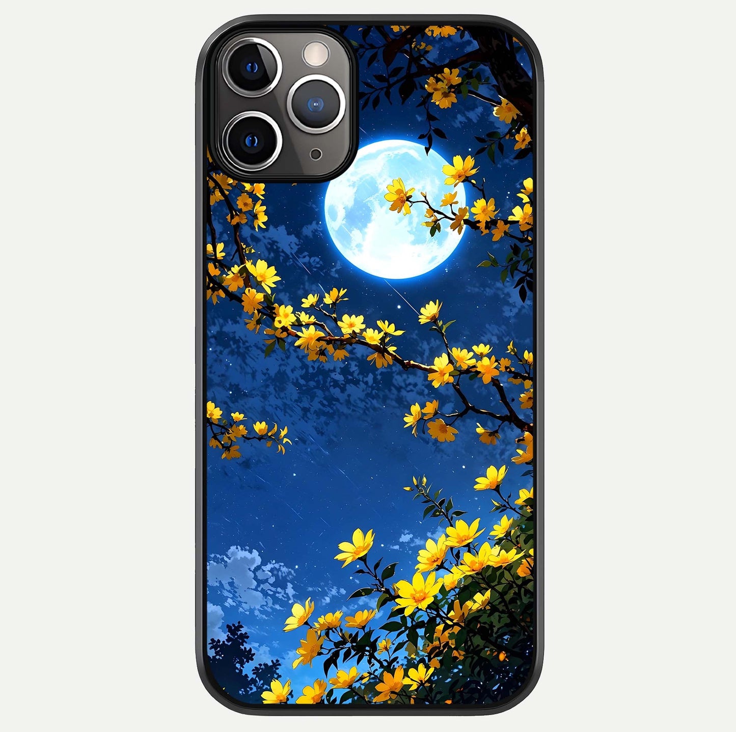 Golden Night Glow Glass Case For iPhone 11 Pro Max by Custom World