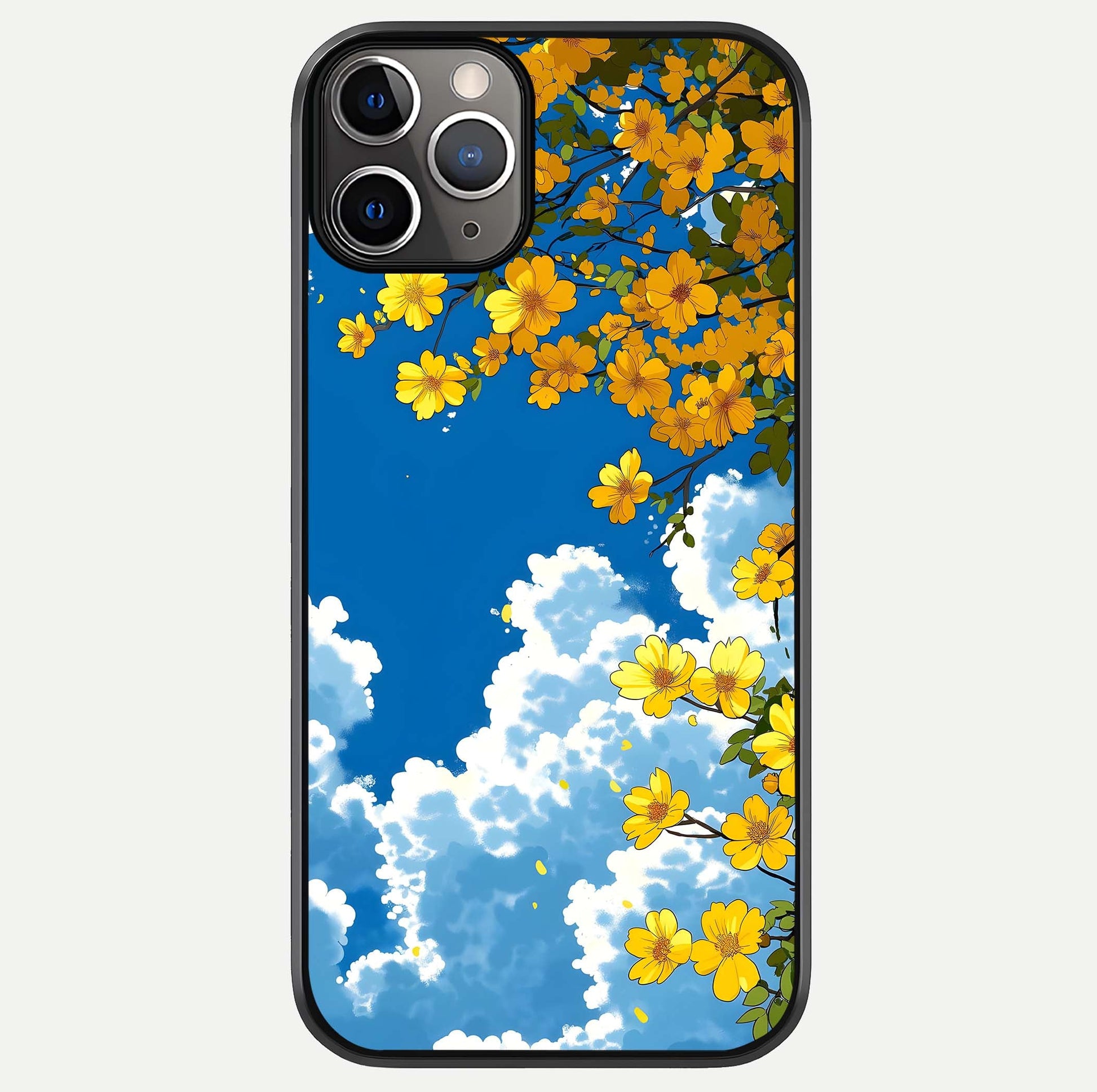 Golden Petal Sky Glass Case For iPhone 11 Pro Max by Custom World
