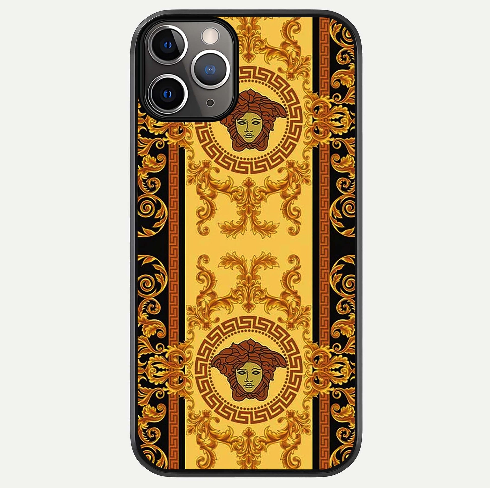 Golden Royal Heritage Glass Case For iPhone 11 Pro Max by Custom World