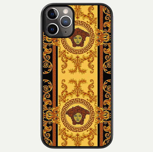 Golden Royal Heritage Glass Case For iPhone 11 Pro Max by Custom World