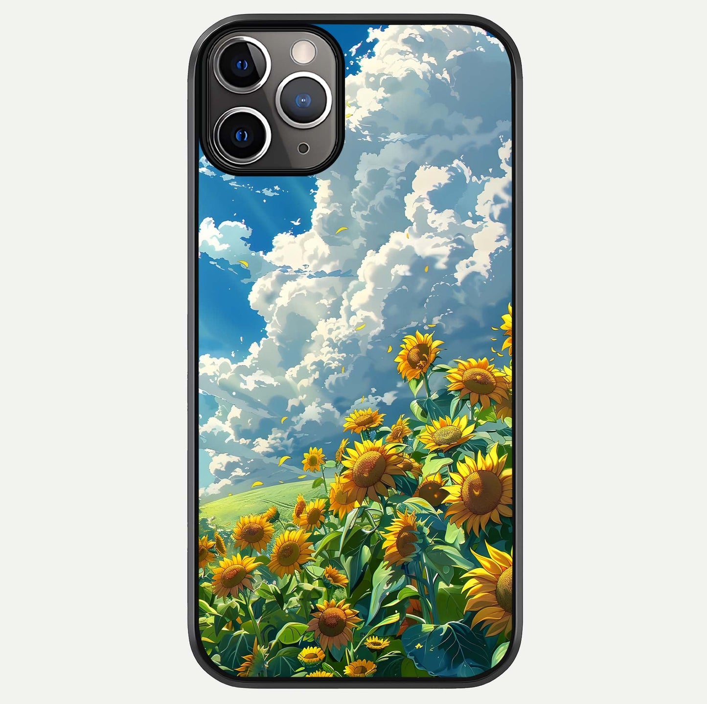 Golden Sun Glory Glass Case For iPhone 11 Pro Max by Custom World