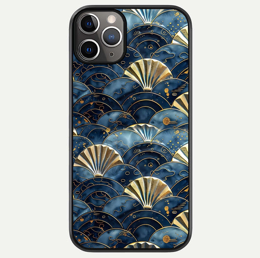 Golden Wave Luxe Glass Case For iPhone 11 Pro Max by Custom World