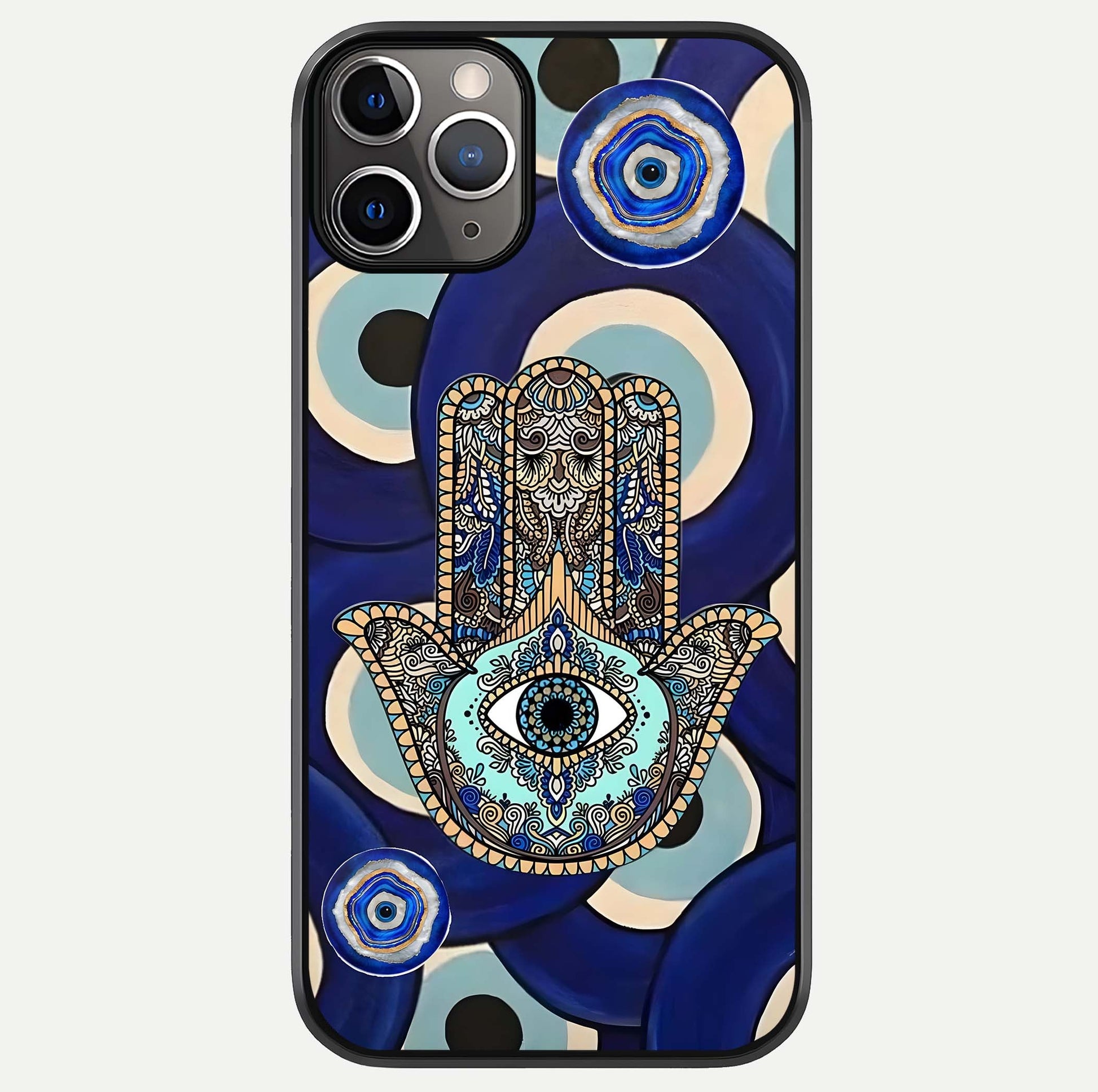 Hamsa Divine Guard Glass Case For iPhone 11 Pro Max by Custom World
