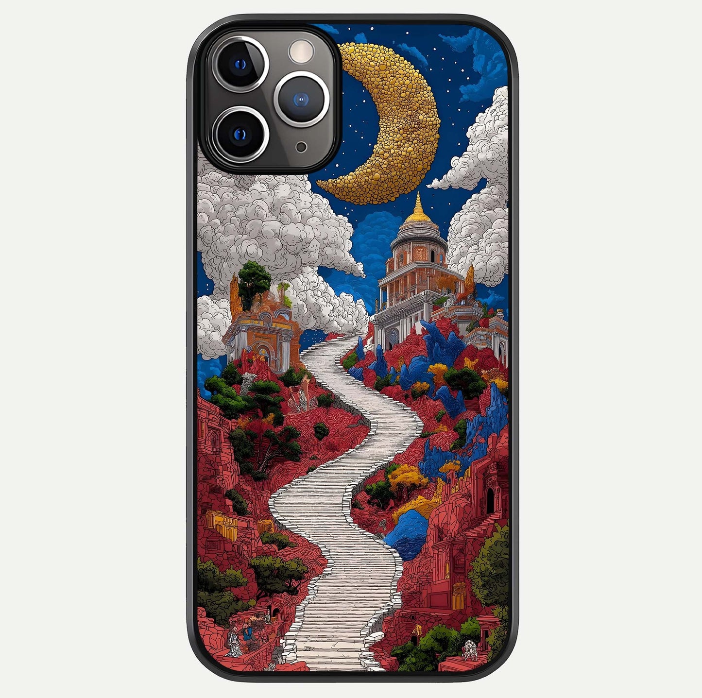 Heavenly Moon Path Glass Case For iPhone 11 Pro Max by Custom World