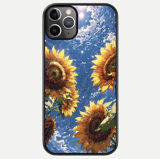 Heavenly Sunflower Rise Glass Case For iPhone 11 Pro Max by Custom World