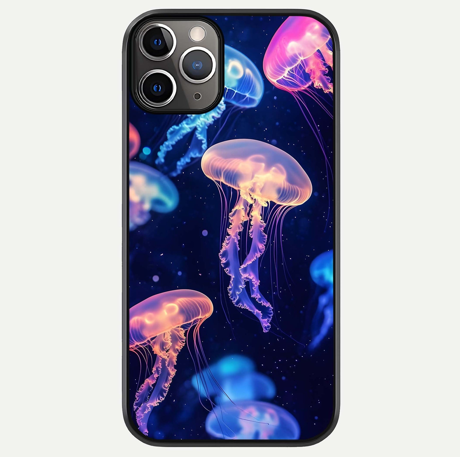 Jellyfish Pattern Glass Case For iPhone 11 Pro Max by Custom World