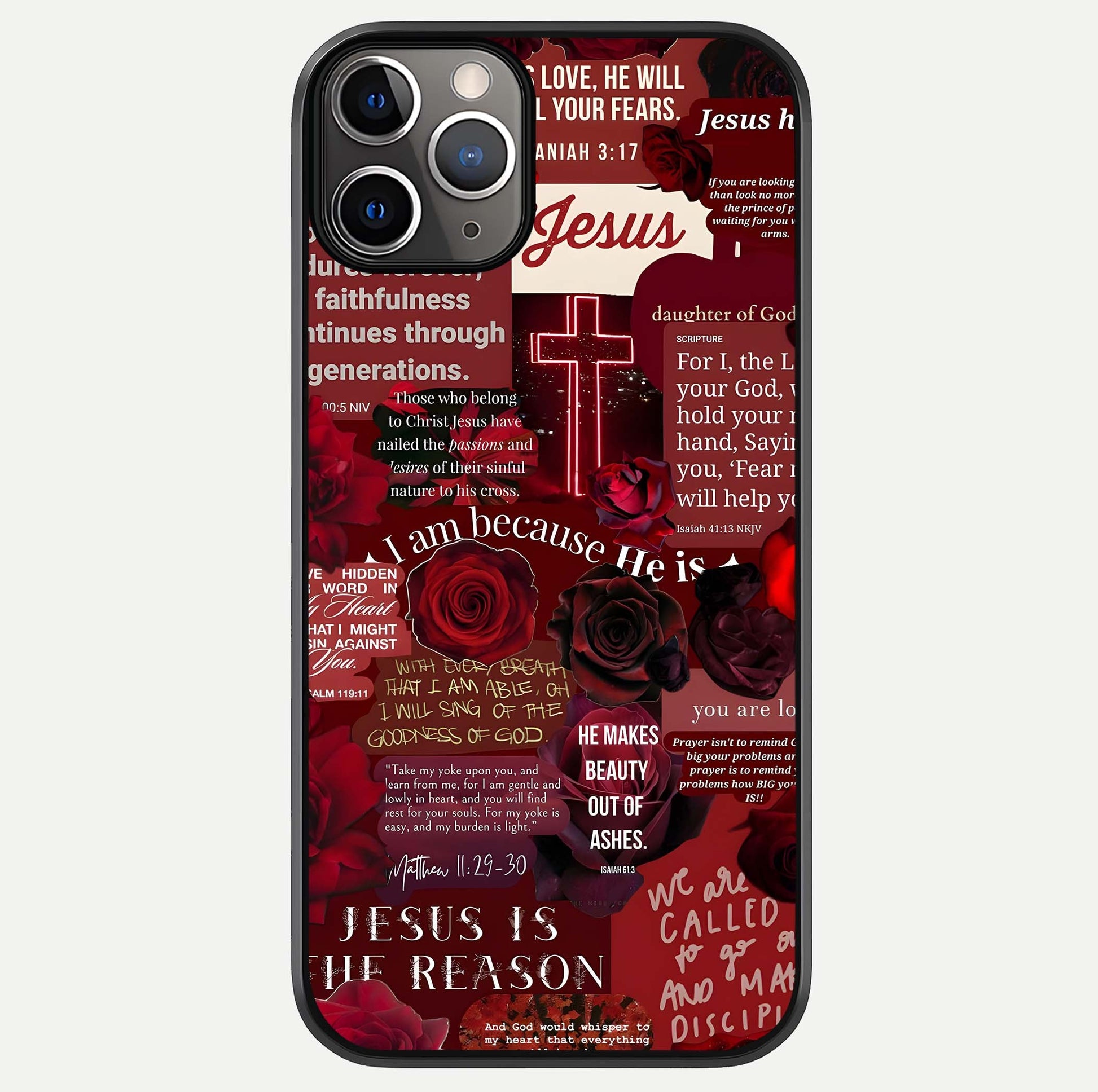 Jesus Love Heals Glass Case For iPhone 11 Pro Max by Custom World
