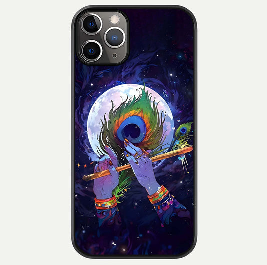 Krishna Hands Art Glass Case For iPhone 11 Pro Max by Custom World