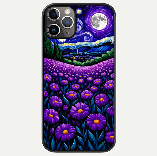 Lavender Moon Field Glass Case For iPhone 11 Pro Max by Custom World