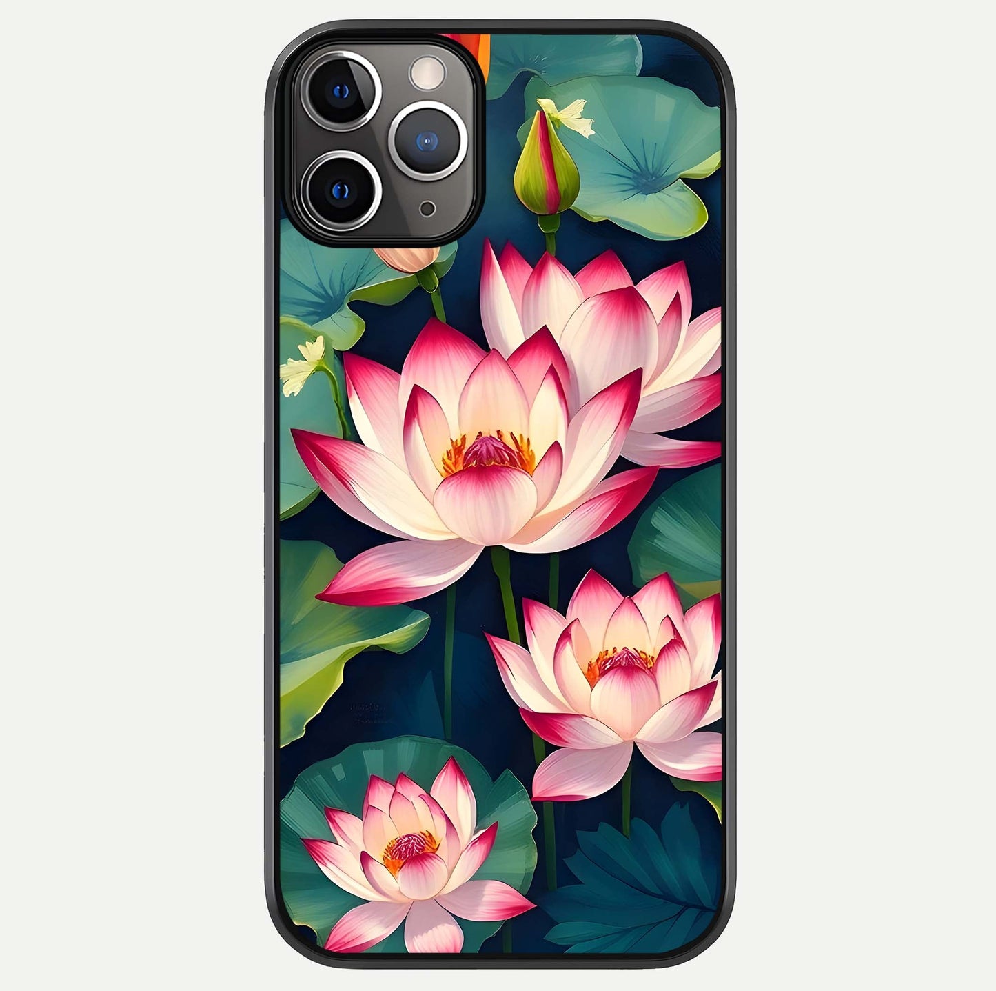 Lotus Dream Serenity Glass Case For iPhone 11 Pro Max by Custom World