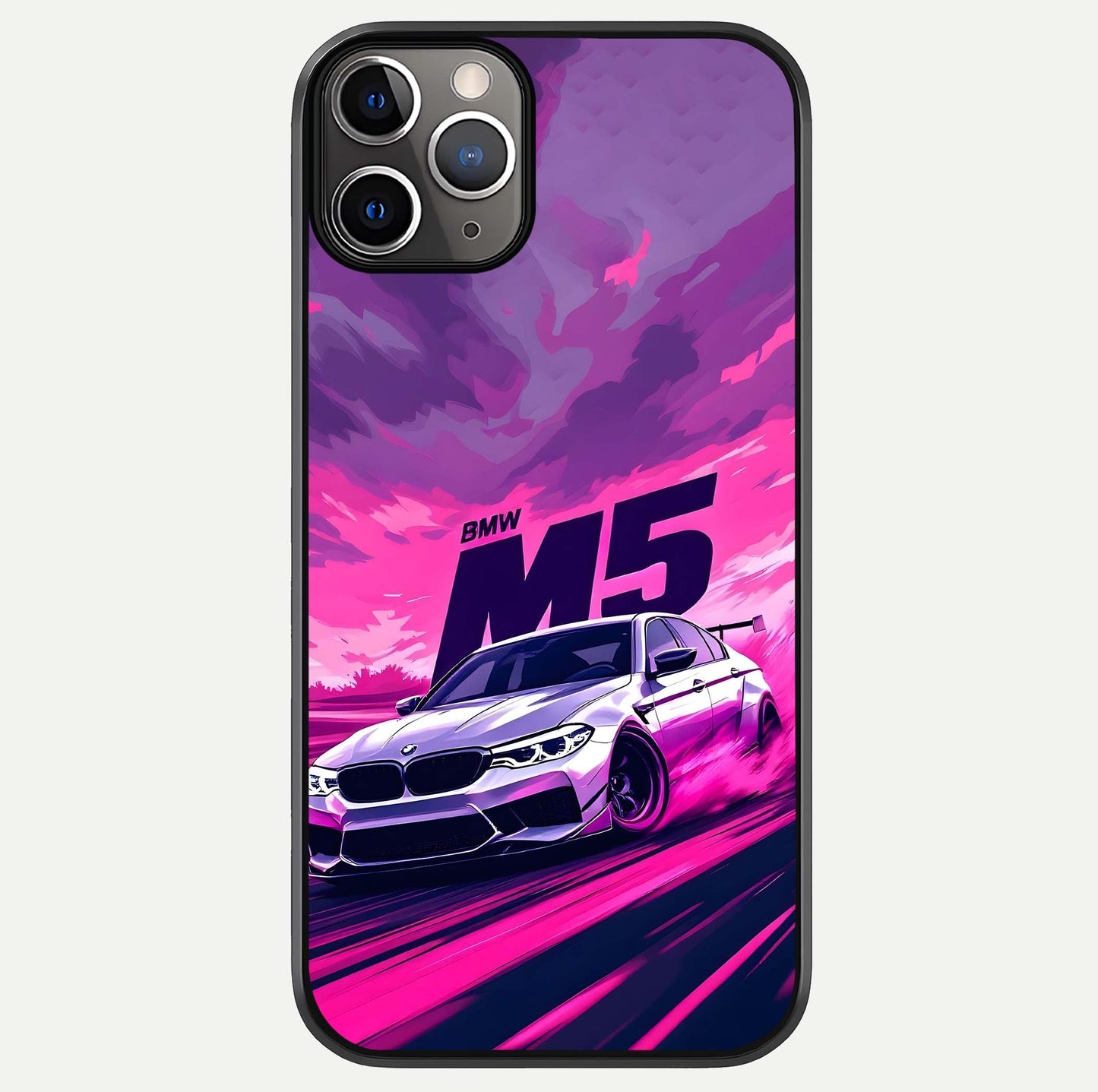 MS Neon Car Glass Case For iPhone 11 Pro Max by Custom World