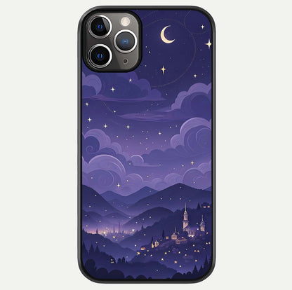 Minimal Night View Glass Case For iPhone 11 Pro Max by Custom World