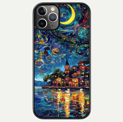 Moonlight Harbor Glow Glass Case For iPhone 11 Pro Max by Custom World