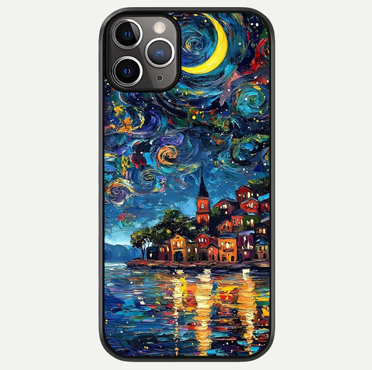Moonlight Harbor Glow Glass Case For iPhone 11 Pro Max by Custom World
