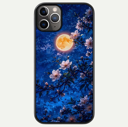 Moonlit Blossoms Night Glass Case For iPhone 11 Pro Max by Custom World