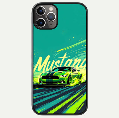 Mustang Bang Glass Case For iPhone 11 Pro Max by Custom World