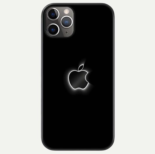 Neon Apple Glow Glass Case For iPhone 11 Pro Max by Custom World