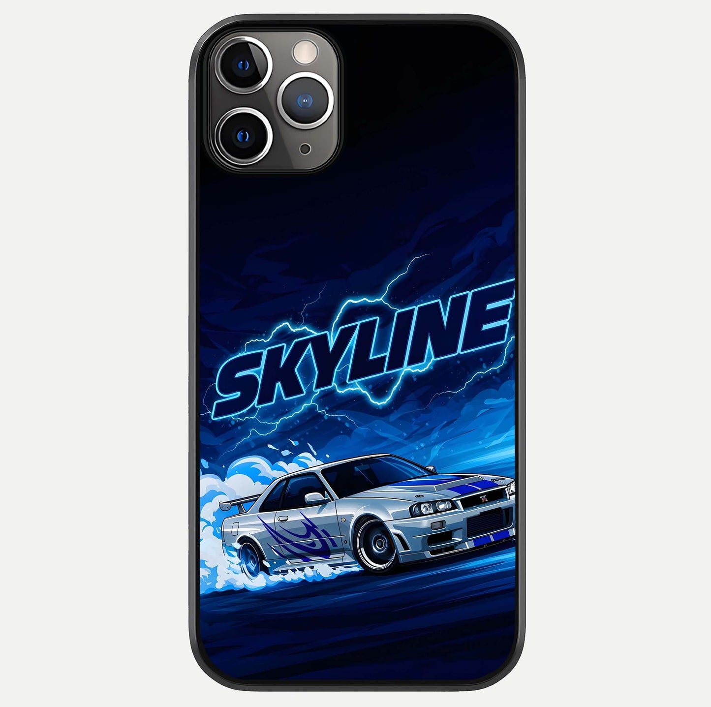 Neon Drift Beast Glass Case For iPhone 11 Pro Max by Custom World