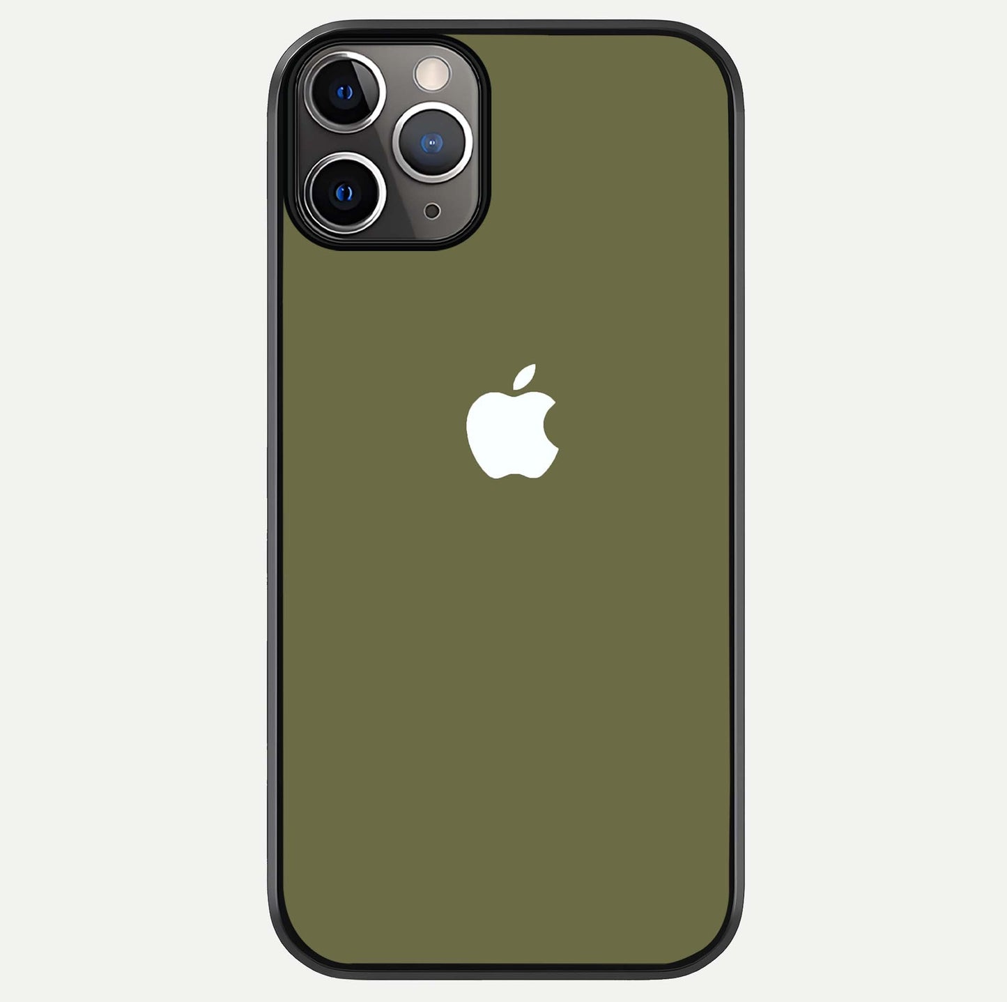 Olive Matte Essence Glass Case For iPhone 11 Pro Max by Custom World