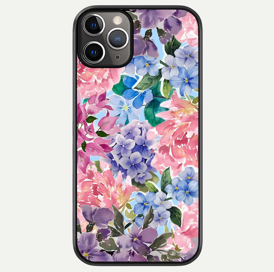 Pastel Floral Mix Glass Case For iPhone 11 Pro Max by Custom World
