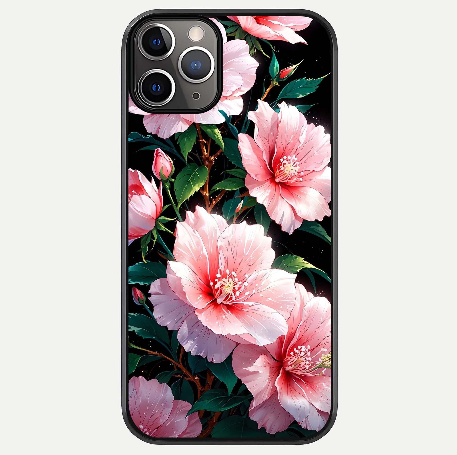 Peach Flower Glass Case For iPhone 11 Pro Max by Custom World