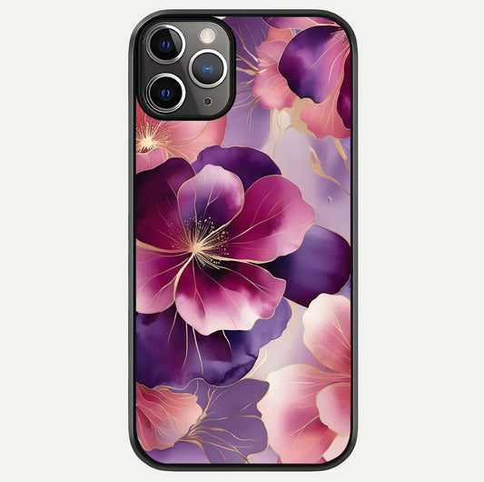 Pink Bouquet Florals Glass Case For iPhone 11 Pro Max by Custom World