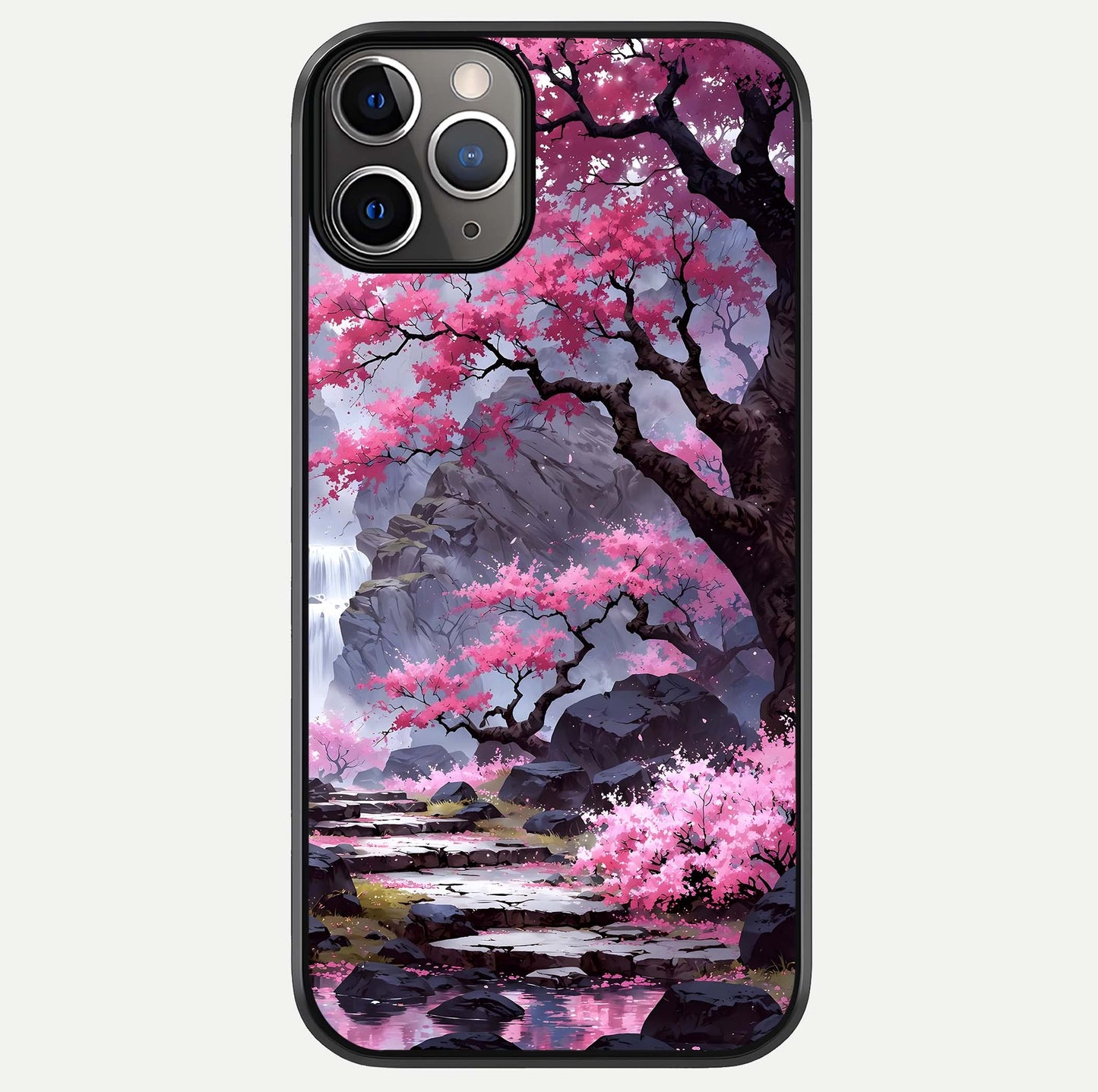 Pinkish Scenery Glass Case For iPhone 11 Pro Max by Custom World