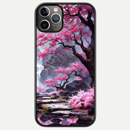 Pinkish Scenery Glass Case For iPhone 11 Pro Max by Custom World