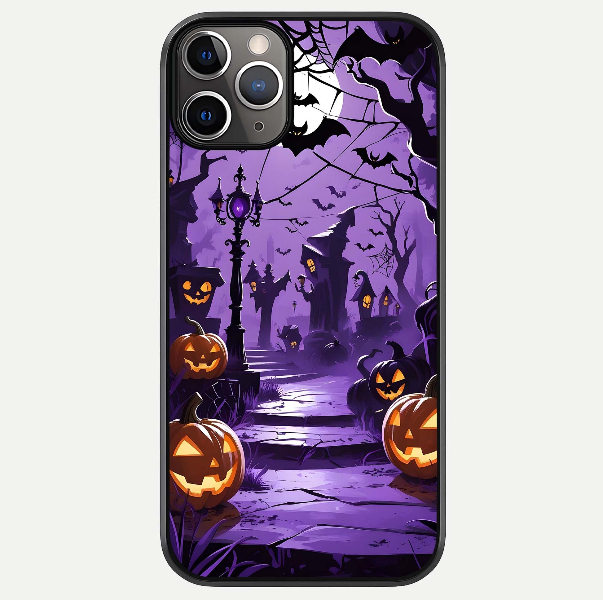 Pumpkin Patch Halloween Glass Case For iPhone 11 Pro Max by Custom World