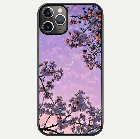 Purple Serenity Moon Glass Case For iPhone 11 Pro Max by Custom World
