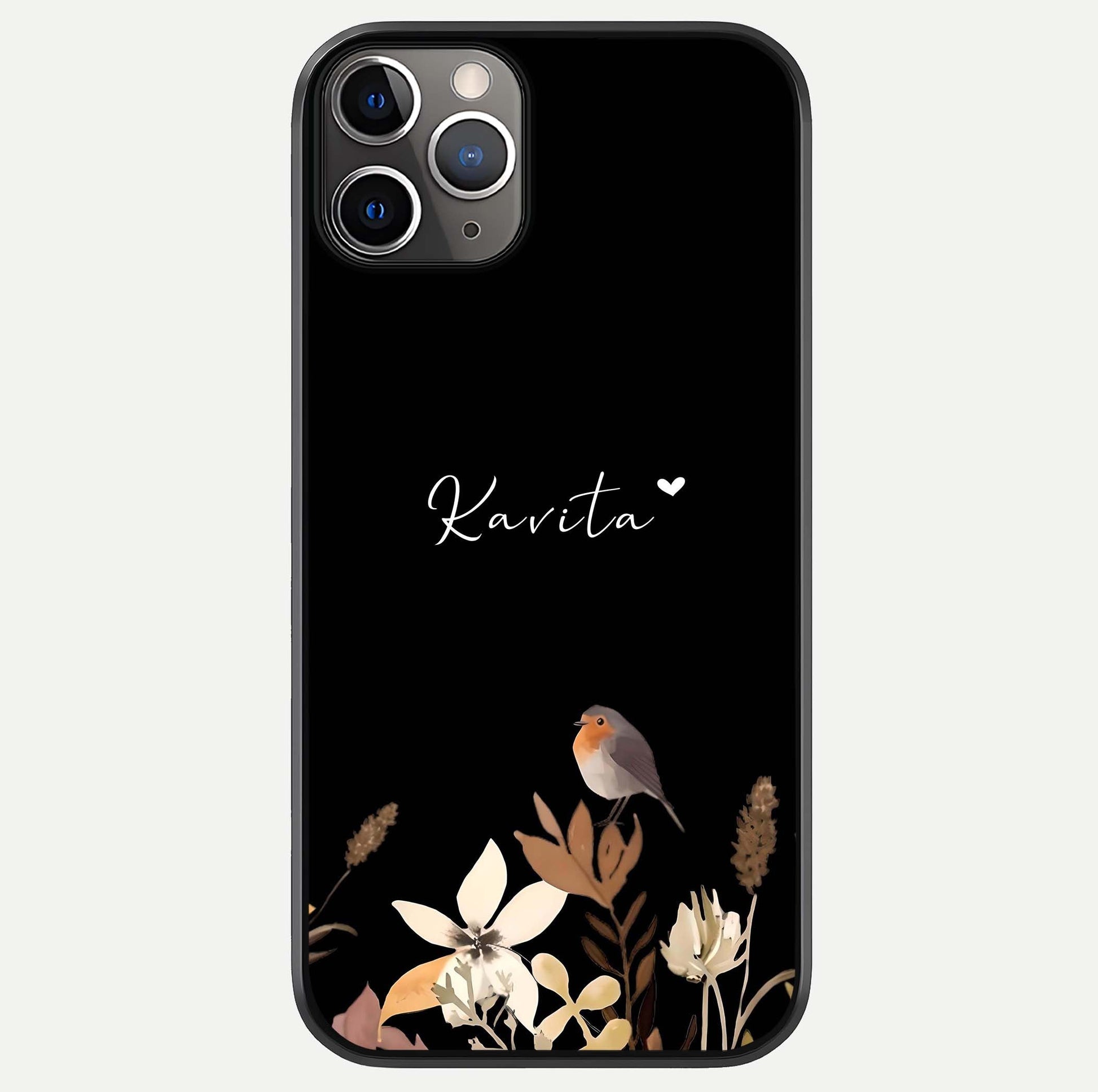 Quiet Garden Tune Custom Name Glass Case For iPhone 11 Pro Max by Custom World