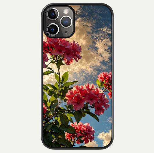 Red Bloom Skies Glass Case For iPhone 11 Pro Max by Custom World