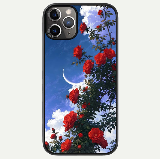 Rose Drift Flowers Glass Case For iPhone 11 Pro Max by Custom World