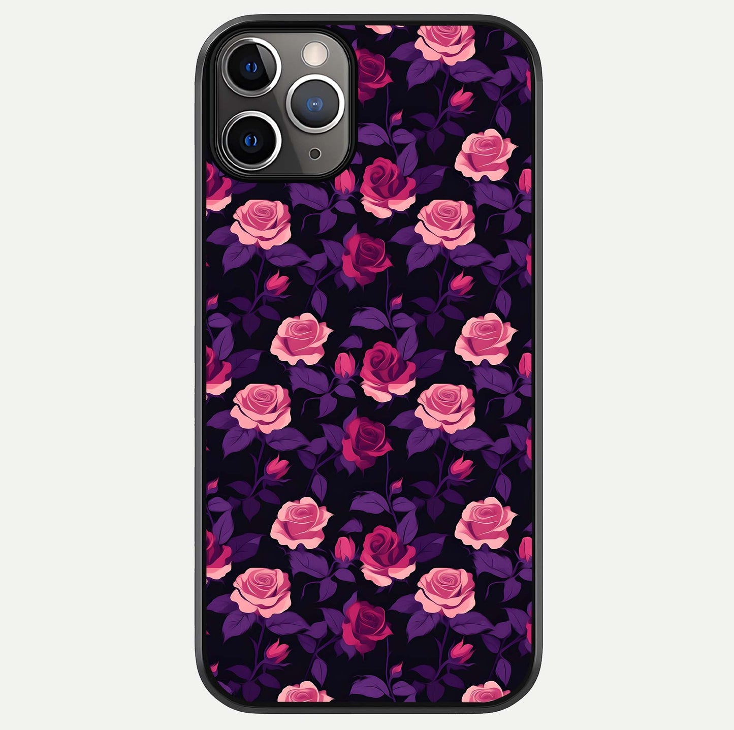 Rose Garden Twilight Glass Case For iPhone 11 Pro Max by Custom World