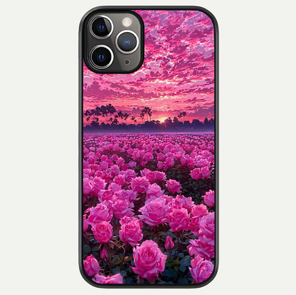 Rose Sunset Valley Glass Case For iPhone 11 Pro Max by Custom World