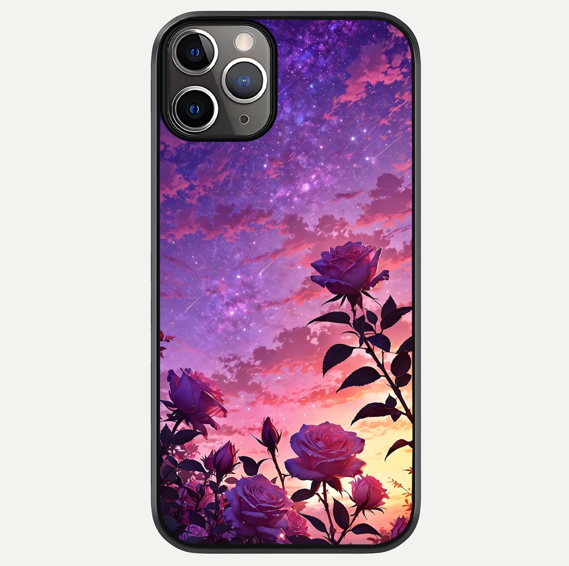 Starlit Rose Twilight Glass Case For iPhone 11 Pro Max by Custom World