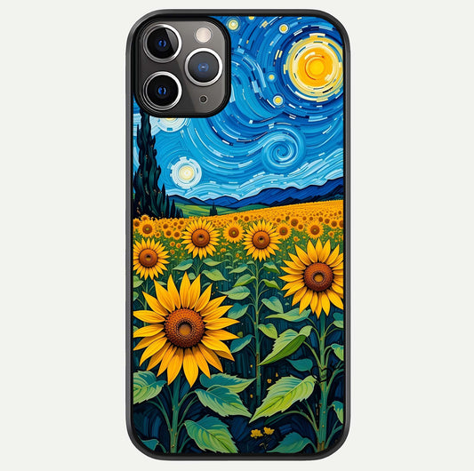 Starry Sunflower Dreams Glass Case For iPhone 11 Pro Max by Custom World