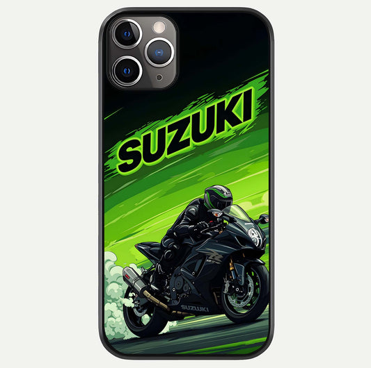 Suzuki Speed Beast Glass Case For iPhone 11 Pro Max by Custom World