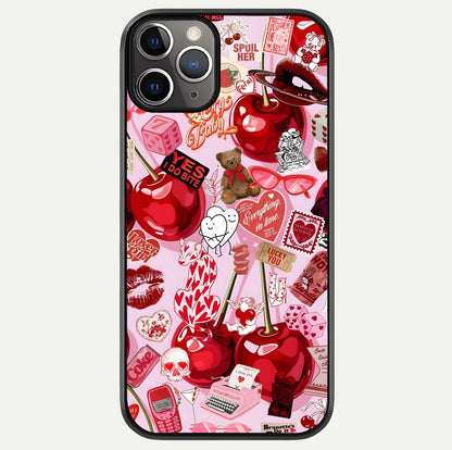 Sweet Cherry Chaos Glass Case For iPhone 11 Pro Max by Custom World