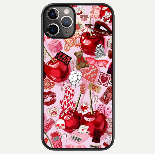 Sweet Cherry Chaos Glass Case For iPhone 11 Pro Max by Custom World