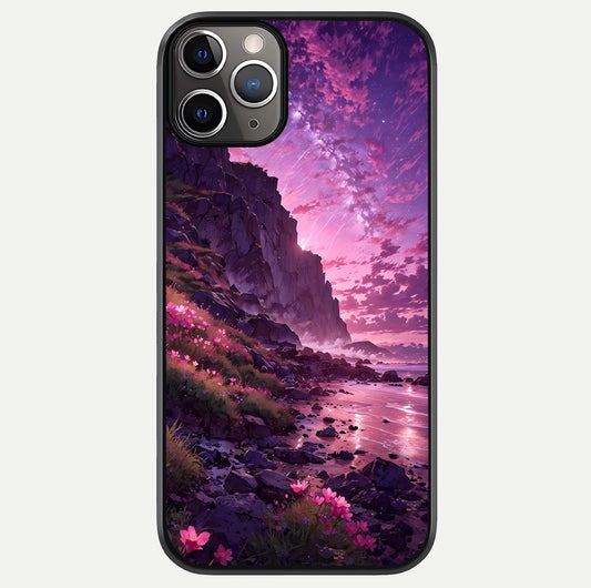 Twilight Blossom Coast Glass Case For iPhone 11 Pro Max by Custom World