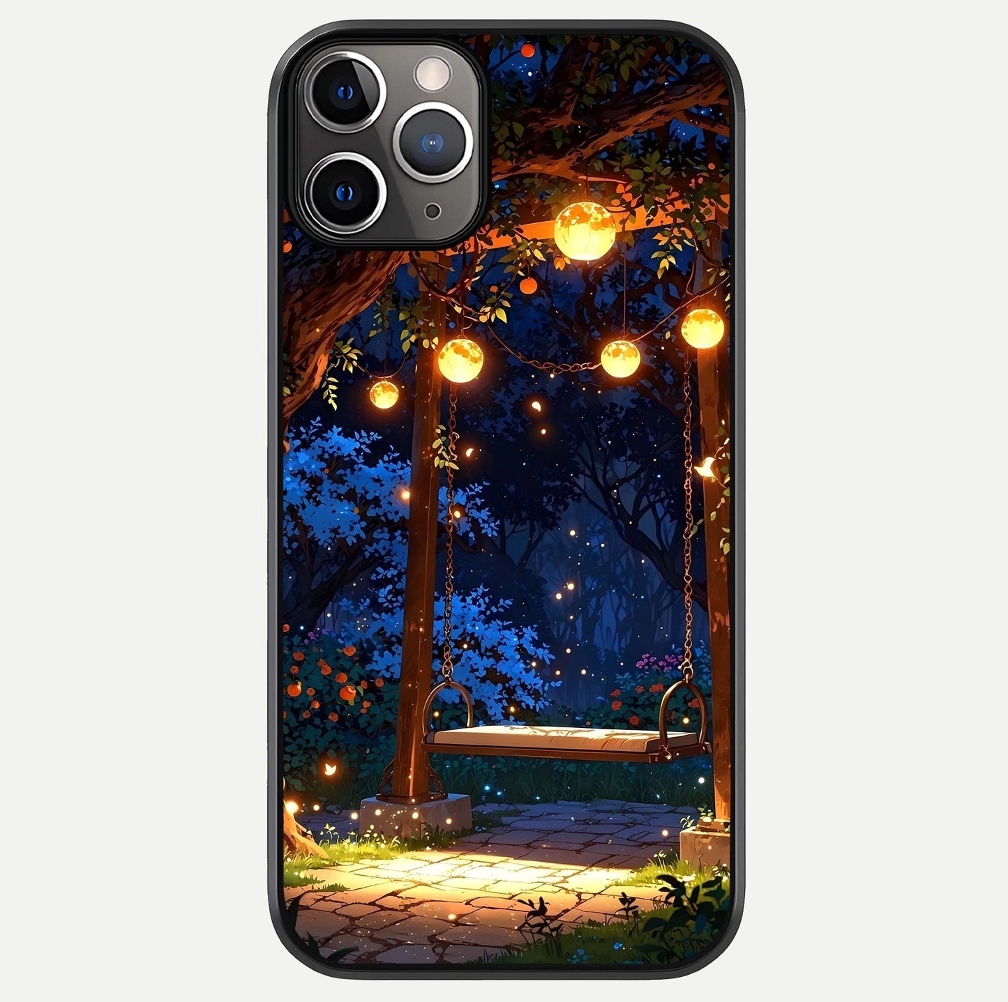 Twilight Garden Swing Glass Case For iPhone 11 Pro Max by Custom World
