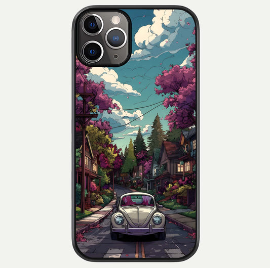 Vintage Street Drive Glass Case For iPhone 11 Pro Max by Custom World