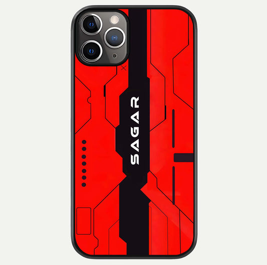 Voltage Rise CYBERPUNK Custom Name Glass Case For iPhone 11 Pro Max by Custom World