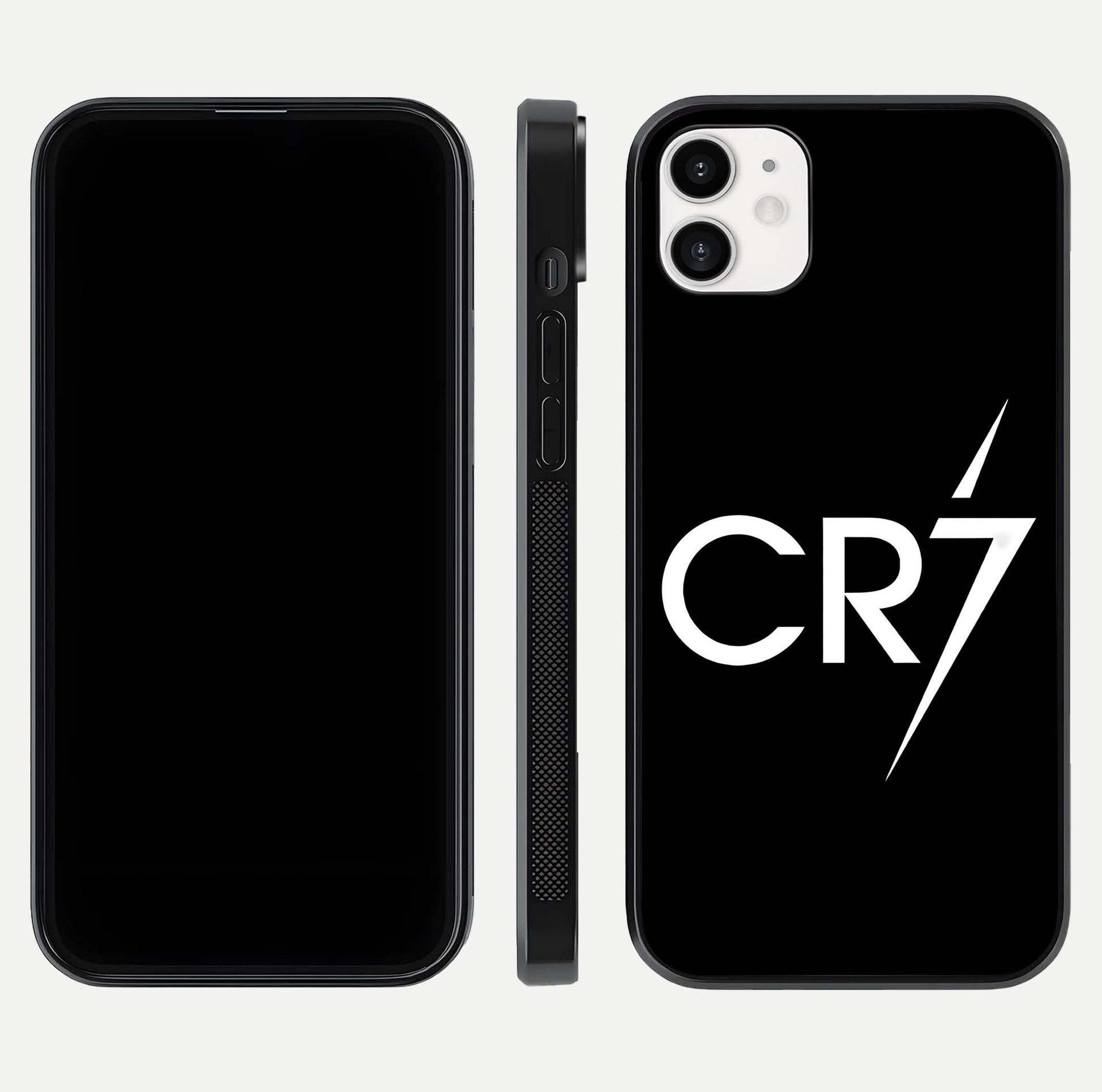 CR7 Elite Strike Glass Case for iphone-12 dual-view layout showing sport tones and edge clarity