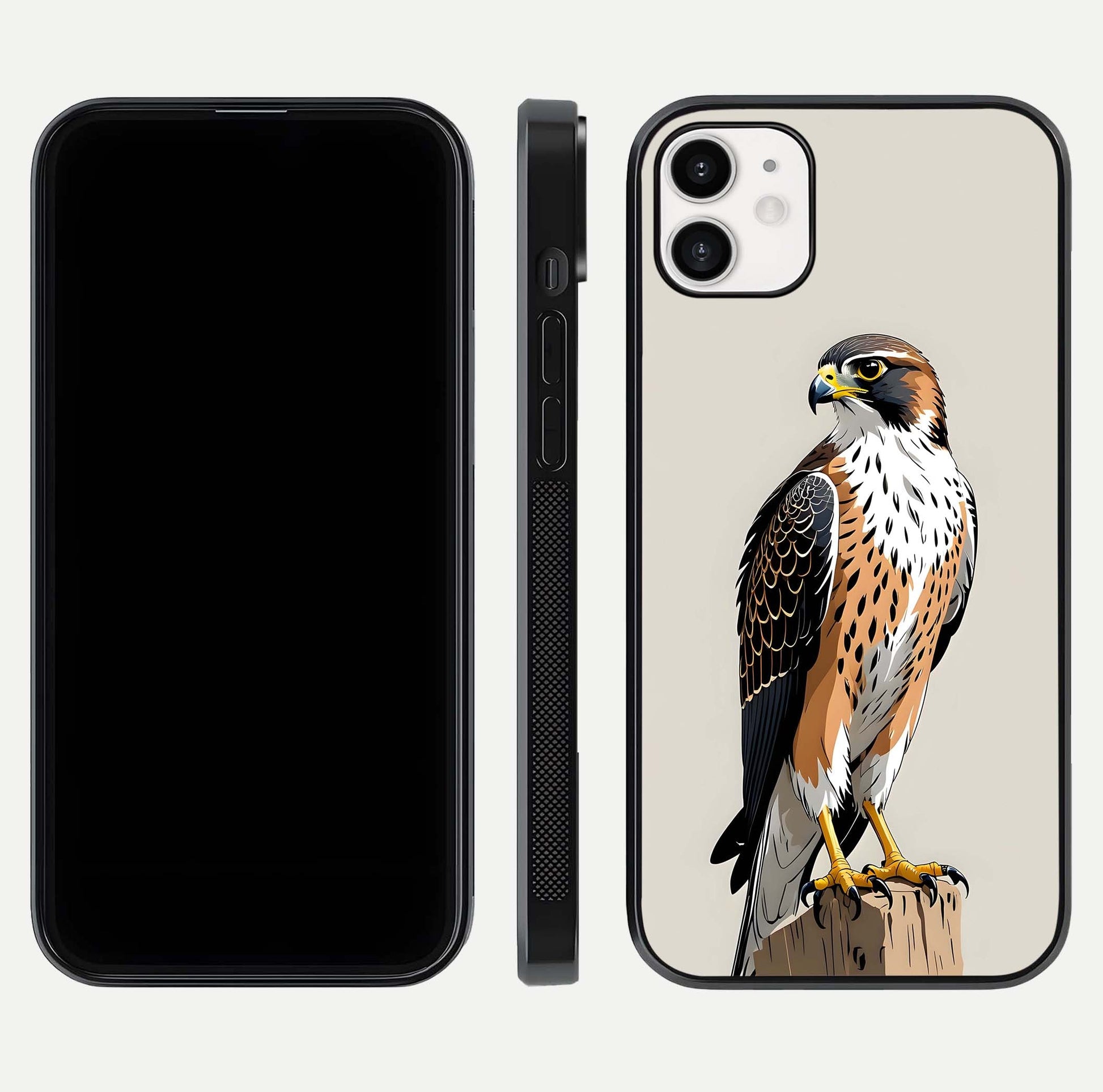 Clever Eagle Glass Case for iphone-12 dual-view layout showing design symmetry and smooth finish