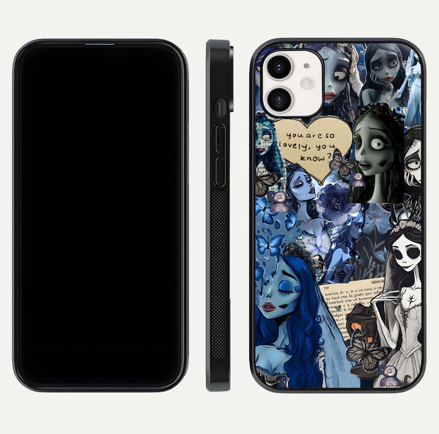 Corpse Bride Posters Glass Case for iphone-12 dual-view layout displaying cinematic tones and HD finish