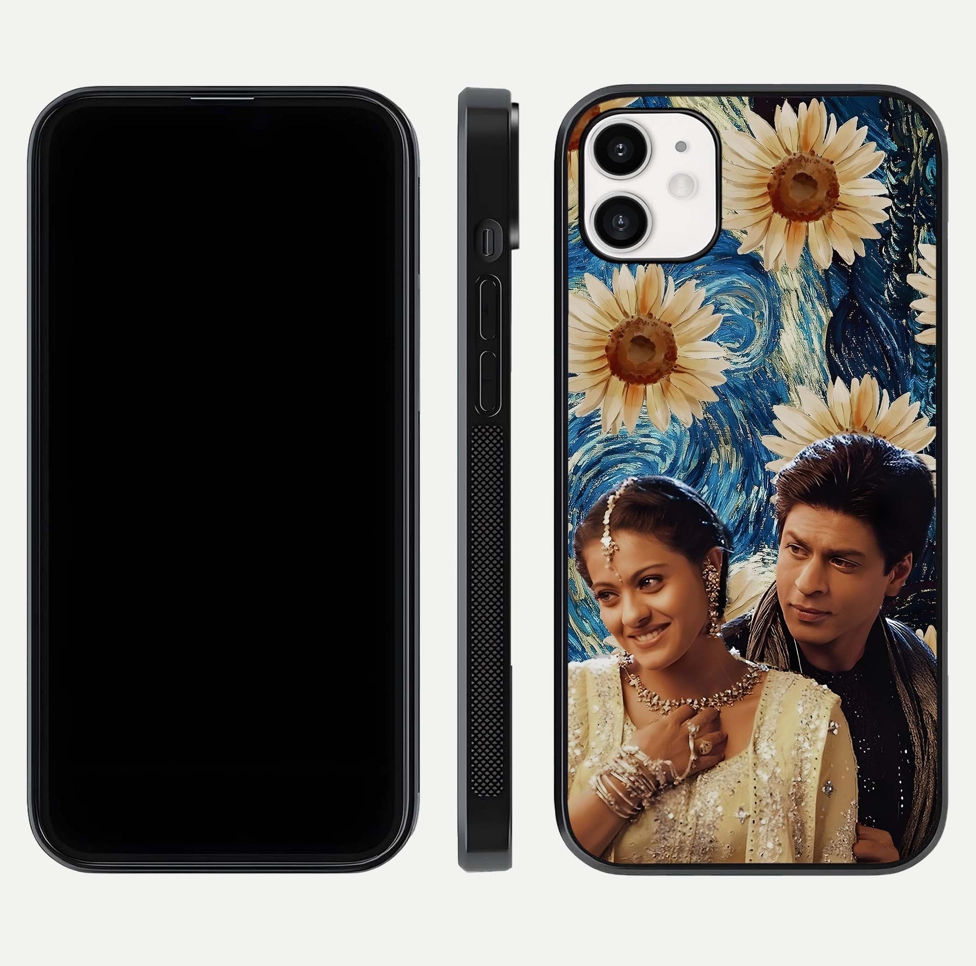 Eternal Love Story Glass Case for iphone-12 dual-view layout displaying soft hues and smooth glass