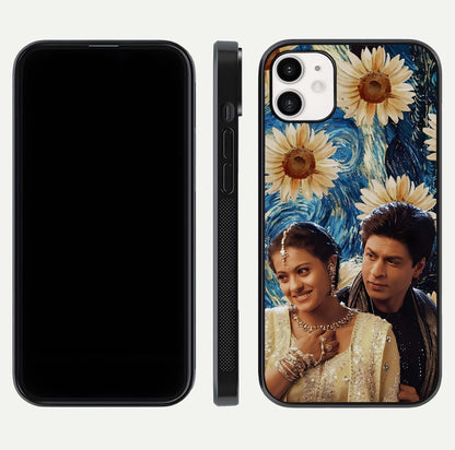 Eternal Love Story Glass Case for iphone-12 dual-view layout displaying soft hues and smooth glass
