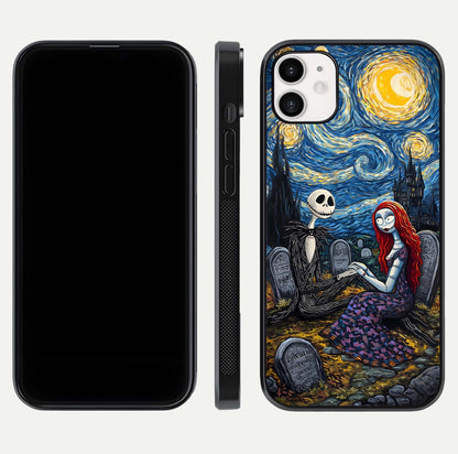 Eternal Night Love Glass Case for iphone-12 dual-view layout displaying HD art and curved polish